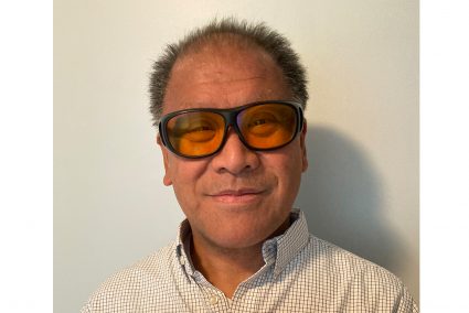 Blair Wong in EnChroma glasses